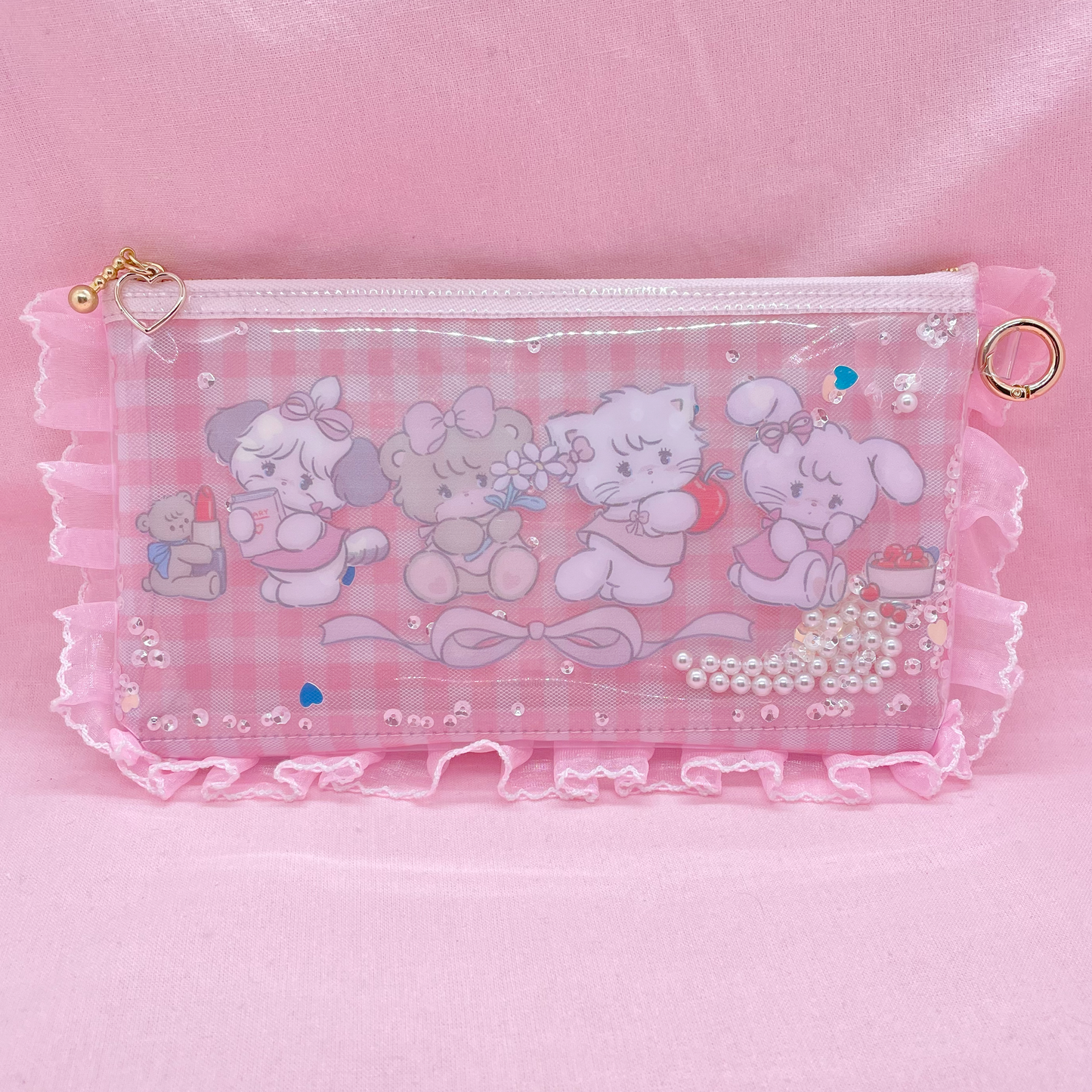 Characters Frilled Clear Pouch