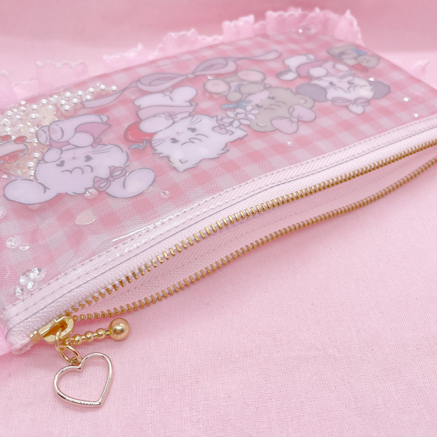 Characters Frilled Clear Pouch