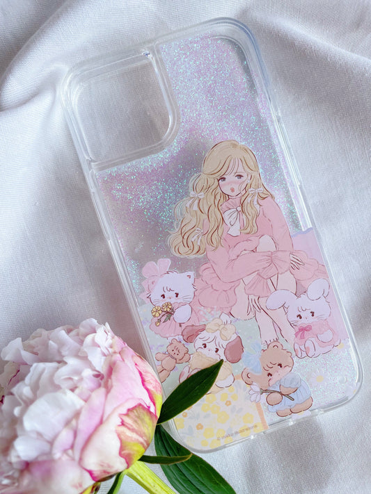 Glitter iPhone Case "flower breeze"
