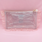 Lace Frilled Clear Pouch