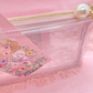 Heart Frilled Clear Pouch